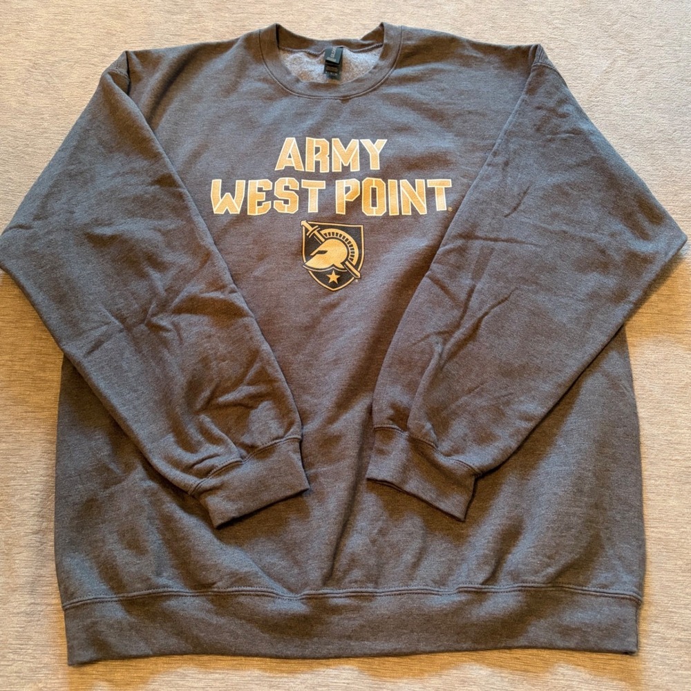 Gildan Army West Point Black Knights Sweatshirt Mens XL Gray Crewneck Pullover